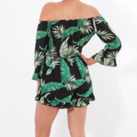 Beautiful Green Romper - Picture 2 of 3